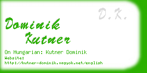 dominik kutner business card